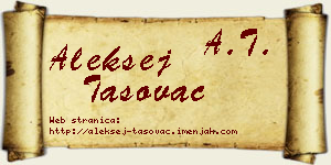 Aleksej Tasovac vizit kartica